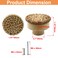 suiwotin Suiwotin 6pcs Rattan Dresser Knobs Boho Natural Wood Wicker Woven Drawer Pulls Wooden Decorative Cabinet Handles for Pantry Cupboard Furniture Large