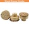 suiwotin Suiwotin 6pcs Rattan Dresser Knobs Boho Natural Wood Wicker Woven Drawer Pulls Wooden Decorative Cabinet Handles for Pantry Cupboard Furniture Large