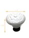 Susenya Ceramic Knobs16pcs Decorative Cabinet Knobs 13 Dia White with Mounting Screws Carved Knob for Cabinets