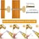 SWZHAI 6 Pack Brushed Brass Cabinet Knobs Gold Drawer Knobs Round Knob for Dresser Drawers Single Hole Cabinet Door Knob Dresser Drawer Pulls Handles
