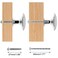 SWZHAI 8 Pcs Polished Chrome Cabinet Knobs Round Dresser Knob Kitchen Drawer Knobs Single Hole Cupboard Door Knob Dresser Drawer Pulls Handles Polished Chrome