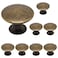 SWZHAI 8 Pcs White Cabinet Knobs Round Dresser Knob Kitchen Drawer Knobs Single Hole Cupboard Door Knob Dresser Drawer Pulls Handles