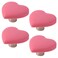 T Tulead Heart Shape Cabinet Knobs Soft Rubber Cabinet Knobs Cute Drawer Pull Knobs Pack of 4 with Screws