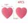 T Tulead Heart Shape Cabinet Knobs Soft Rubber Cabinet Knobs Cute Drawer Pull Knobs Pack of 4 with Screws