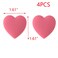 T Tulead Heart Shape Cabinet Knobs Soft Rubber Cabinet Knobs Cute Drawer Pull Knobs Pack of 4 with Screws