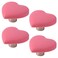 T Tulead Heart Shape Cabinet Knobs Soft Rubber Cabinet Knobs Cute Drawer Pull Knobs Pack of 4 with Screws