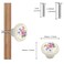 Tverghvad Antique Ceramic Drawer Knobs 8 Pack Vintage Flower Round Cabinet Knobs and Pulls Kitchen Furniture Knobs for DresserCupboardWardrobeCloset Flower White 8 Pieces