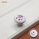 Tverghvad Antique Ceramic Drawer Knobs 8 Pack Vintage Flower Round Cabinet Knobs and Pulls Kitchen Furniture Knobs for DresserCupboardWardrobeCloset Flower White 8 Pieces