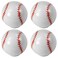 Tverghvad Baseball Dresser Knobs 4 Pack Baseball Decor Drawer Knobs Ball Sport Knobs for Kids Boys Dresser DrawerCabinetCloset Door White