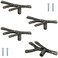 Brosay Twig Branch Cabinet Pulls Vintage Black Tree Dresser Knobs Zinc Alloy Double Hole Pulls for Farmhouse Drawers 4 Pcs Bronze Single Hole