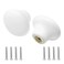 Uenhoy 20 Pcs Ceramic Cabinet Knobs White Drawer Knobs Vintage Round Ceramic Knobs for Kitchen Cabinet Cupboard Dresser 125 32mm