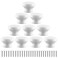 Uenhoy 20 Pcs Round Wooden Cabinet Knobs 1516 24mm White Wooden Pulls Mushroom Shape Wood Knobs for Cabinet Dresser Drawer