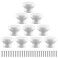 Uenhoy 20 Pcs Round Wooden Cabinet Knobs 1516 24mm White Wooden Pulls Mushroom Shape Wood Knobs for Cabinet Dresser Drawer