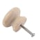 Uenhoy 30 Pcs Round Wooden Cabinet Knobs 118 28mm Unfinished Wooden Pulls Mushroom Shape Wood Knobs for Cabinet Dresser Drawer