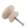 Uenhoy 30 Pcs Round Wooden Cabinet Knobs 118 28mm Unfinished Wooden Pulls Mushroom Shape Wood Knobs for Cabinet Dresser Drawer