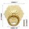 Unlorspy 4Pcs Antique Brass Ring Pulls Flower Shape Cabinet Knobs Drawer Pulls With Screws for Furniture Dresser Ring Size 35mm138 Hexagon Flower