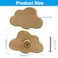 Unlorspy 6Pcs Cloud Shaped Wooden Knobs85 x 55 mm Cloud Shape Wood Drawer Knobs Dresser Pulls Wooden Knobs with Screws for Kids RoomStudy RoomCabinetDresser Large