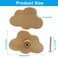 Unlorspy 6Pcs Cloud Shaped Wooden Knobs85 x 55 mm Cloud Shape Wood Drawer Knobs Dresser Pulls Wooden Knobs with Screws for Kids RoomStudy RoomCabinetDresser Large