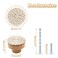 Unlorspy 8 Pcs Boho Rattan Dresser Drawers Knobs 40mm157 Inch Round Wooden Drawer Knobs with Wicker Woven Boho Furniture Hardware Beige
