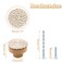Unlorspy 8 Pcs Boho Rattan Dresser Drawers Knobs 40mm157 Inch Round Wooden Drawer Knobs with Wicker Woven Boho Furniture Hardware Beige