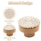 Unlorspy 8 Pcs Boho Rattan Dresser Drawers Knobs 40mm157 Inch Round Wooden Drawer Knobs with Wicker Woven Boho Furniture Hardware Beige