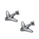 UTALIND 2 Pcs Airplane Shaped Knobs Retro Single Hole Handle Pulls Zinc Alloy Decorative Cabinets Drawers Pulls KnobsBlack Brushed