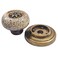 Wannianmu 10 Pack Retro Ceramic Knobs Vintage Dresser Leopard Kitchen Petal Cabinet Pulls Rustic Zinc Alloy Base Backplate Cupboard Wardrobe Drawer Door Handles Leopard Print White