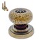 Wannianmu 10 Pack Retro Ceramic Knobs Vintage Dresser Leopard Kitchen Petal Cabinet Pulls Rustic Zinc Alloy Base Backplate Cupboard Wardrobe Drawer Door Handles Leopard Print Yellow