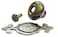 Wannianmu 10 Pack Retro Ceramic KnobsVintage Dresser Kitchen Petal Cabinet Pulls Rustic Zinc Alloy Base Back Plate Kid Cupboard Wardrobe Drawer Door Handles Leopard Print Green