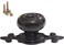 Wannianmu 10 Pack Retro Ceramic KnobsVintage Dresser Kitchen Petal Cabinet Pulls Rustic Zinc Alloy Black Base Back Plate Kid Cupboard Wardrobe Drawer Door Handles Black