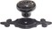 Wannianmu 10 Pack Retro Ceramic KnobsVintage Dresser Kitchen Petal Cabinet Pulls Rustic Zinc Alloy Black Base Back Plate Kid Cupboard Wardrobe Drawer Door Handles Black