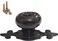 Wannianmu 10 Pack Retro Ceramic KnobsVintage Dresser Kitchen Petal Cabinet Pulls Rustic Zinc Alloy Black Base Back Plate Kid Cupboard Wardrobe Drawer Door Handles Black