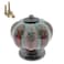 Wannianmu 10 Pack Vintage Ceramic Pumpkin Cabinet Knobs Kitchen Cabinet Drawers Dresser Cupboard Pull Handles Door Pulls with 5 Kinds of Screws Leopard Print Blue