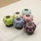Wannianmu 10 Pack Vintage Ceramic Pumpkin Cabinet Knobs Kitchen Cabinet Drawers Dresser Cupboard Pull Handles Door Pulls with 5 Kinds of Screws Violet