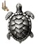 Wannianmu 2 Pack Sea Turtles Shape Metal Dresser Drawer Cabinet Knobs Pulls Handles Home Bathroom Beach Nautical Coastal Animal DecorAncient tin
