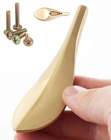 Wannianmu 2 Pcs Leaf Shape Solid zinc Alloy Cabinet Pulls Handles KnobsHeavy Solid Leaves Tree Branch Drawer Knobs pulls Handles for Door Gold