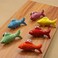 Wannianmu 4 Pack Purple Goldfish Cabinet Pulls Vintage Cabinet Knob Handle Drawer Pull Animal Dresser Knob Cupboard Pulls