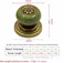 Wannianmu 5 Pack Retro Ceramic Knobs Vintage Dresser Leopard Kitchen Petal Cabinet Pulls Rustic Zinc Alloy Base Backplate Cupboard Wardrobe Drawer Door Handles Leopard Print Green