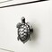 Wannianmu 5 Pack Sea Turtles Shape Metal Dresser Drawer Cabinet Knobs Pulls Handles Home Bathroom Beach Nautical Coastal Animal DecorAncient tin