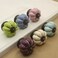 Wannianmu 5 Pack Vintage Ceramic Pumpkin Cabinet Knobs Kitchen Cabinet Drawers Dresser Cupboard Pull Handles Door Pulls with 5 Kinds of Screws Apple Green