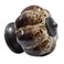 Wannianmu 5 Pack Vintage Ceramic Pumpkin Cabinet Knobs Kitchen Cabinet Drawers Dresser Cupboard Pull Handles Door Pulls with 5 Kinds of Screws Leopard Print White