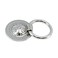 WDONAY Vintage Drop Ring Pulls Flower Embossed Cabinet Pulls Silver Zinc Alloy Drawer Pulls Handlesfor Kitchen Bathroom Bedroom Living Room 4 Pcs