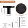WEAVERBIRD 4 Pack Round Cabinet Knobs Brushed Oil Rubbed Bronze Zinc Alloy Dresser Drawer Knobs Kitchen Cabinet Hardware Cupboard Knob Bedroom Knobs Bathroom Closet Knob