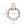 Xiaoyztan 4 Sets 158Inch Moden Cabinet Drop Ring Pull Knobs Drawer Knob Wardrob Cupboard Dress Pulls Brushed Nickel