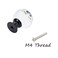 Xiaoyztan Crystal Cabinet Knobs1 Inch25 mm Round Glass Knobs Kitchen Cabinets Dresser Bathroom Cabinet Knobs Cupboard Wardrobe Pulls HandlesBlack BasePack of 4