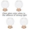 Xiaoyztan Crystal Cabinet Knobs1 Inch25 mm Round Glass Knobs Kitchen Cabinets Dresser Bathroom Cabinet Knobs Cupboard Wardrobe Pulls HandlesRose Gold BasePack of 4