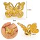 Xinally 10 Pcs Mini Gold Butterfly Cabinet KnobsZinc Alloy Butterfly Shape Drawer KnobsCabinet Hardwarefor Small Drawer Box