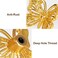 Xinally 10 Pcs Mini Gold Butterfly Cabinet KnobsZinc Alloy Butterfly Shape Drawer KnobsCabinet Hardwarefor Small Drawer Box