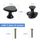 Xinally Dresser Knobs 6 Pack Drawer Pull Handles Black Cabinet Knobs for Bathroom Cabinet Dresser Handles Drawer Kitchen Hardware Door Handles