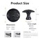 Xlroaafs 10 Pack Matte Black Cabinet Knobs Round Drawer Pulls14 Black Knobs Handles for Kitchen Cabinets and Dresser Drawers Kitchen Cabinet Door Knobs